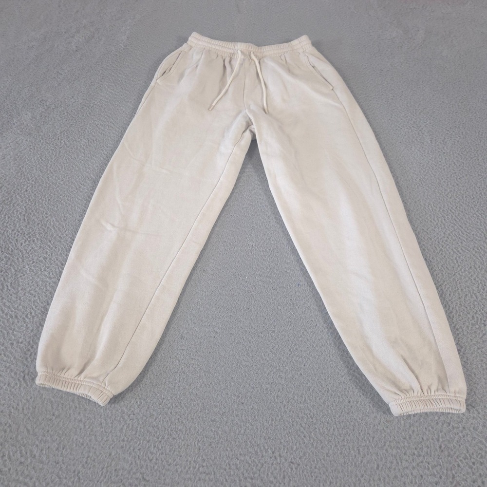 Old Navy Sweatpants Womens Small Cream SoComfy Extra High-Waisted Cinch Jogger‎